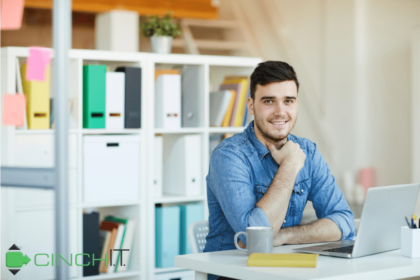 Computer support seminar with newly hired remote employee.